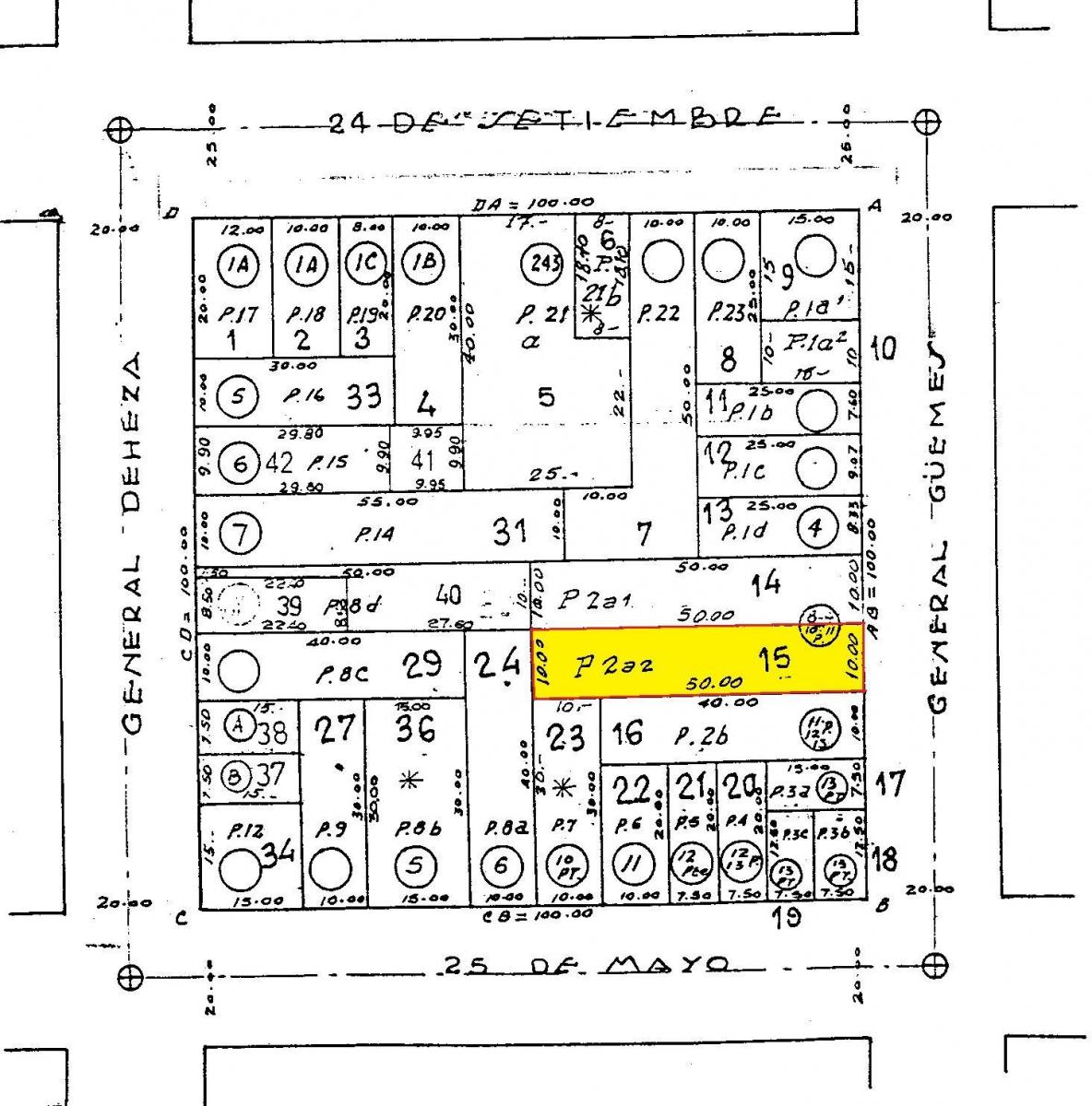 GENERAL PAZ. CALLE GUEMES AL 139 -LOTE APTO metros en altura