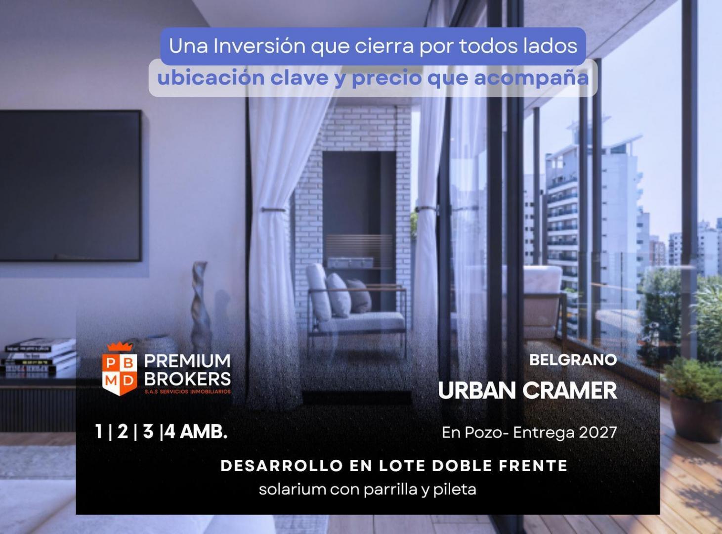 Departamento 4 ambientes con balcón en Belgrano