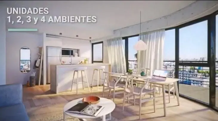 Departamento 4  Ambientes con Balcón al Frente con Imponente Vista a La Ciudad - Barracas 2