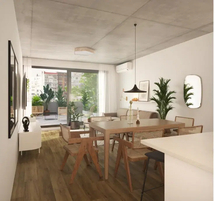 Venta -Departamento 2 ambientes  con 2  balcónes Terraza -Belgrano 3