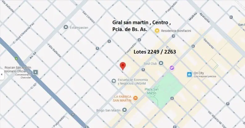 Venta  3 Terrenos en Block  en S.Martin(Ctro), BS.AS. 3