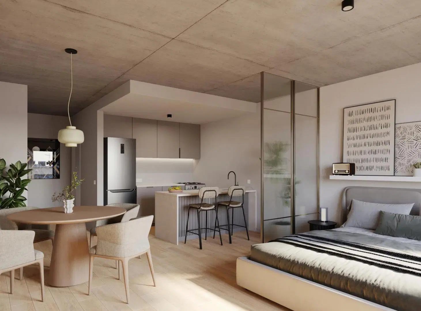 Departamento Monoambiente 40 m2 al frente - Orientación Norte - Ampliamente Luminoso 5