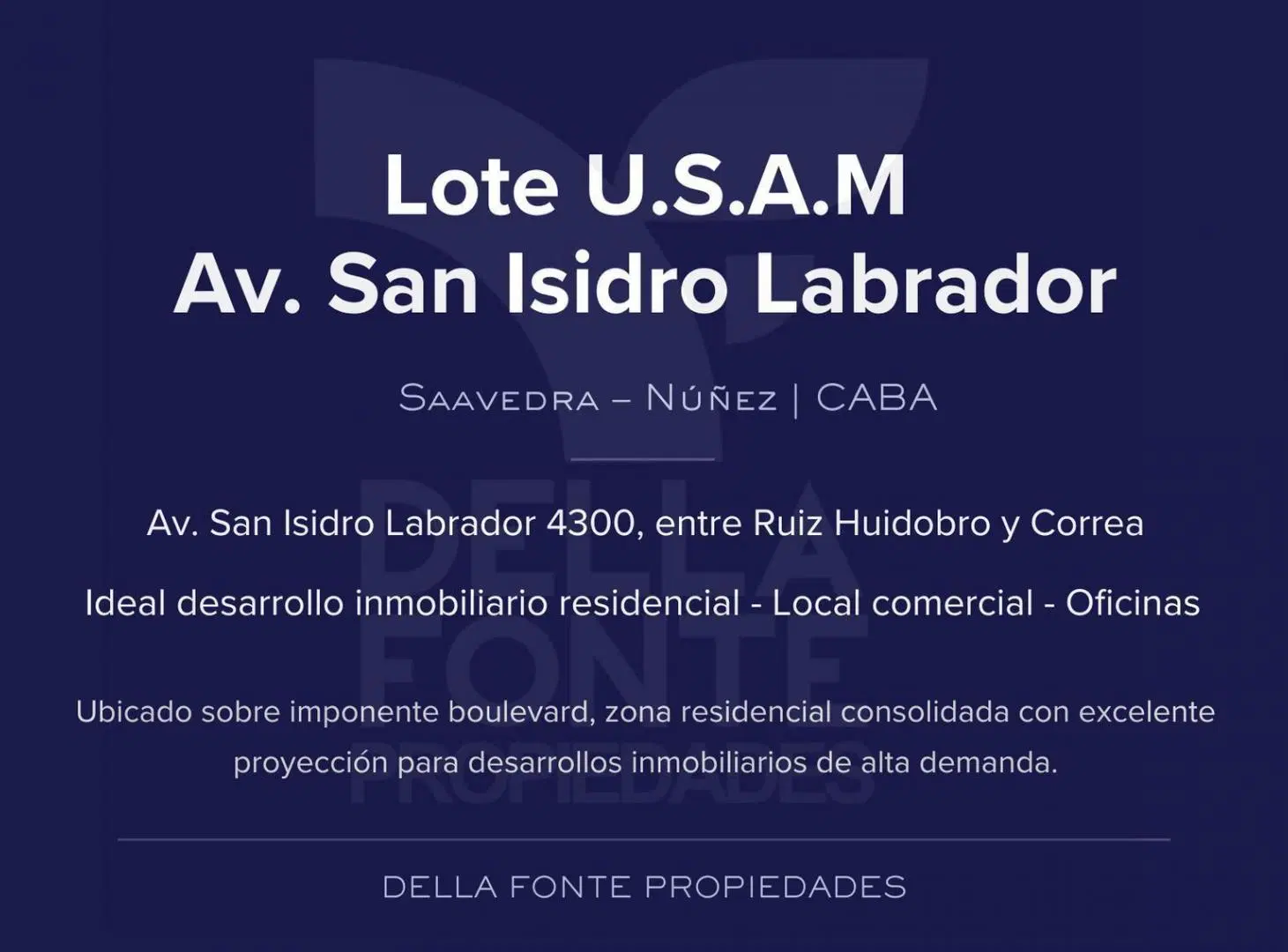 Terreno - Lote - USAM - Av. San Isidro Labrador 4300 3