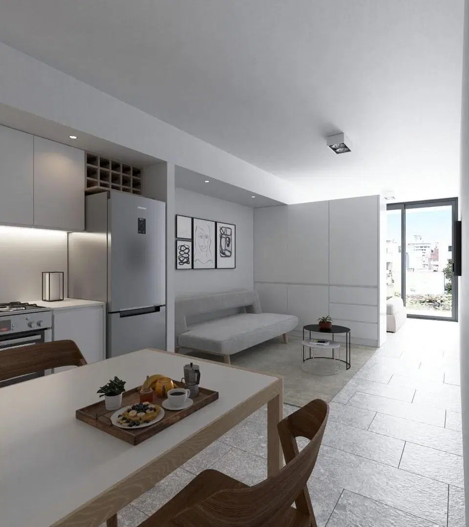 VENTA - Departamento en construcción de 1 dormitorio con balcón. Calidad Terraz - Lourdes, Rosario. 2