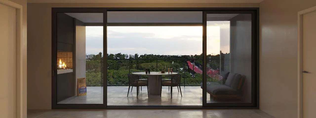 VENTA - Departamento en construcción de 2 dormitorios balcón y parrillero. Calidad Terraz - Lourdes, 3