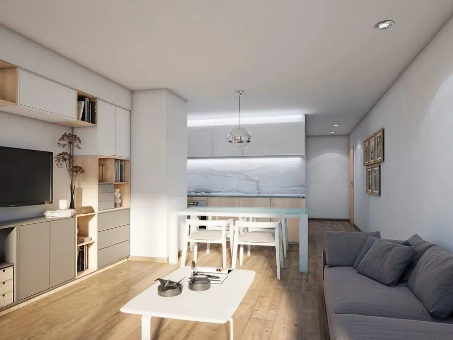 VENTA  - Departamento en construcción de 1 dormitorio con balcón. Calidad Terraz - Martin, Rosario. 3