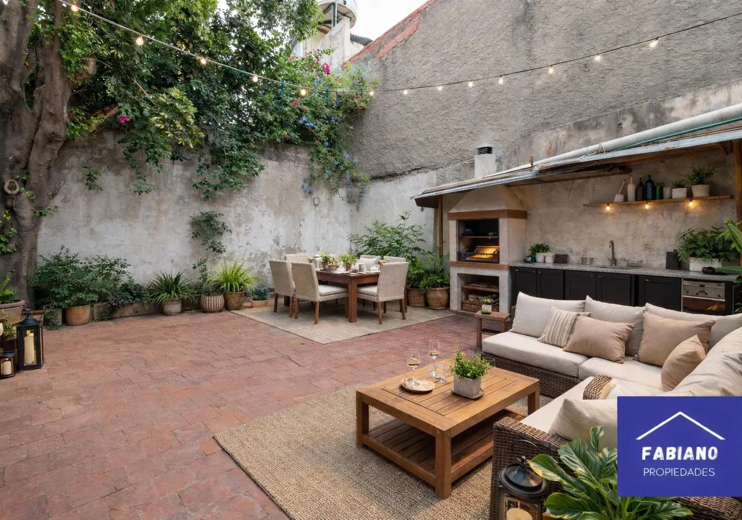 Casa para dos familias con patio y terraza 3