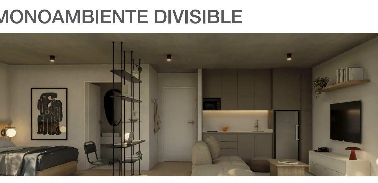 Monoambiente en pozo en Belgrano al frente. 39 m2 3