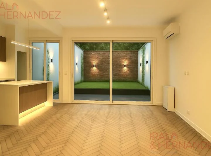 ALQUILER 2 AMBIENTES RECICLADO A NUEVO CON  JARDÍN  – RECOLETA 3