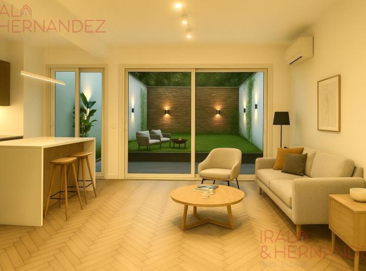 ALQUILER 2 AMBIENTES RECICLADO A NUEVO CON  JARDÍN  – RECOLETA 4