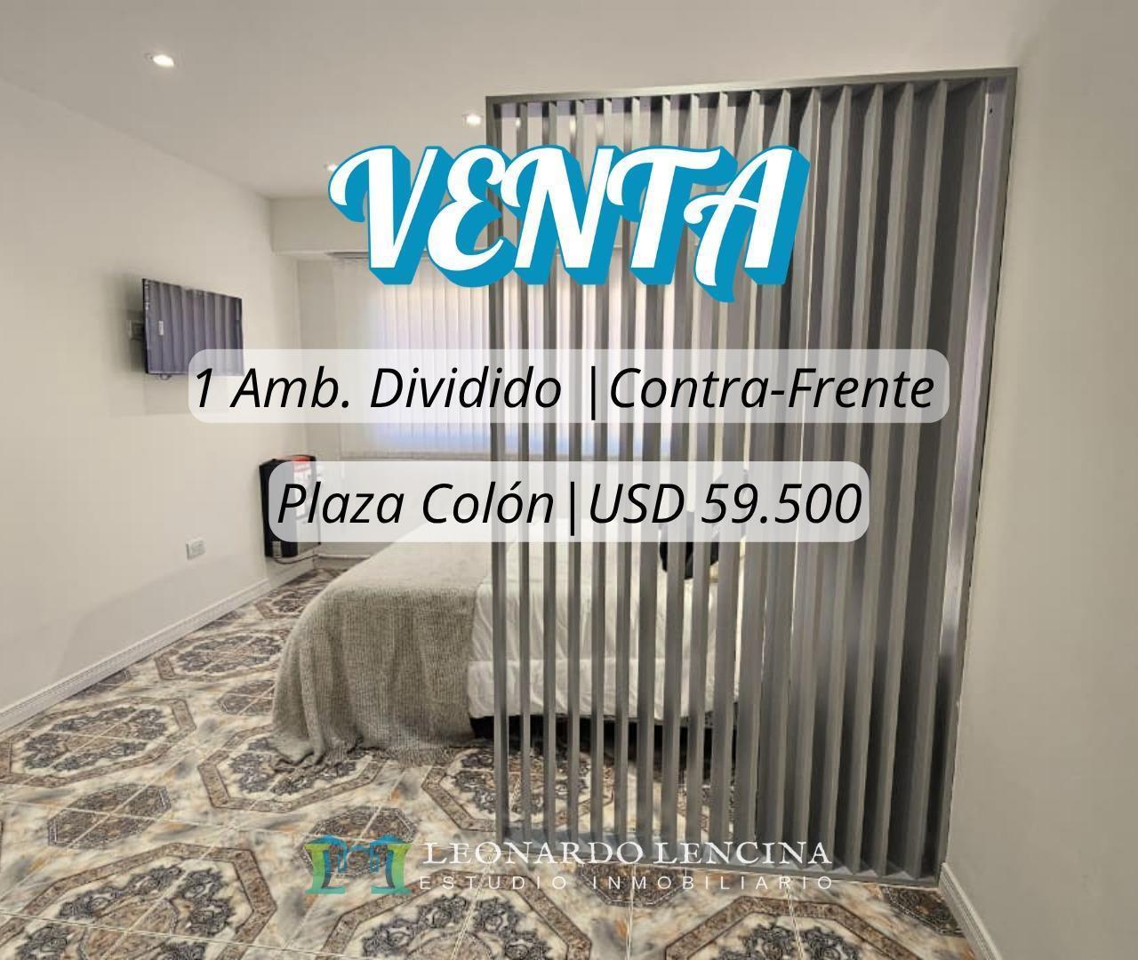 DEPARTAMENTO 1 AMBIENTE DIVIDIDO AL CONTRAFRENTE - EQUIPADO