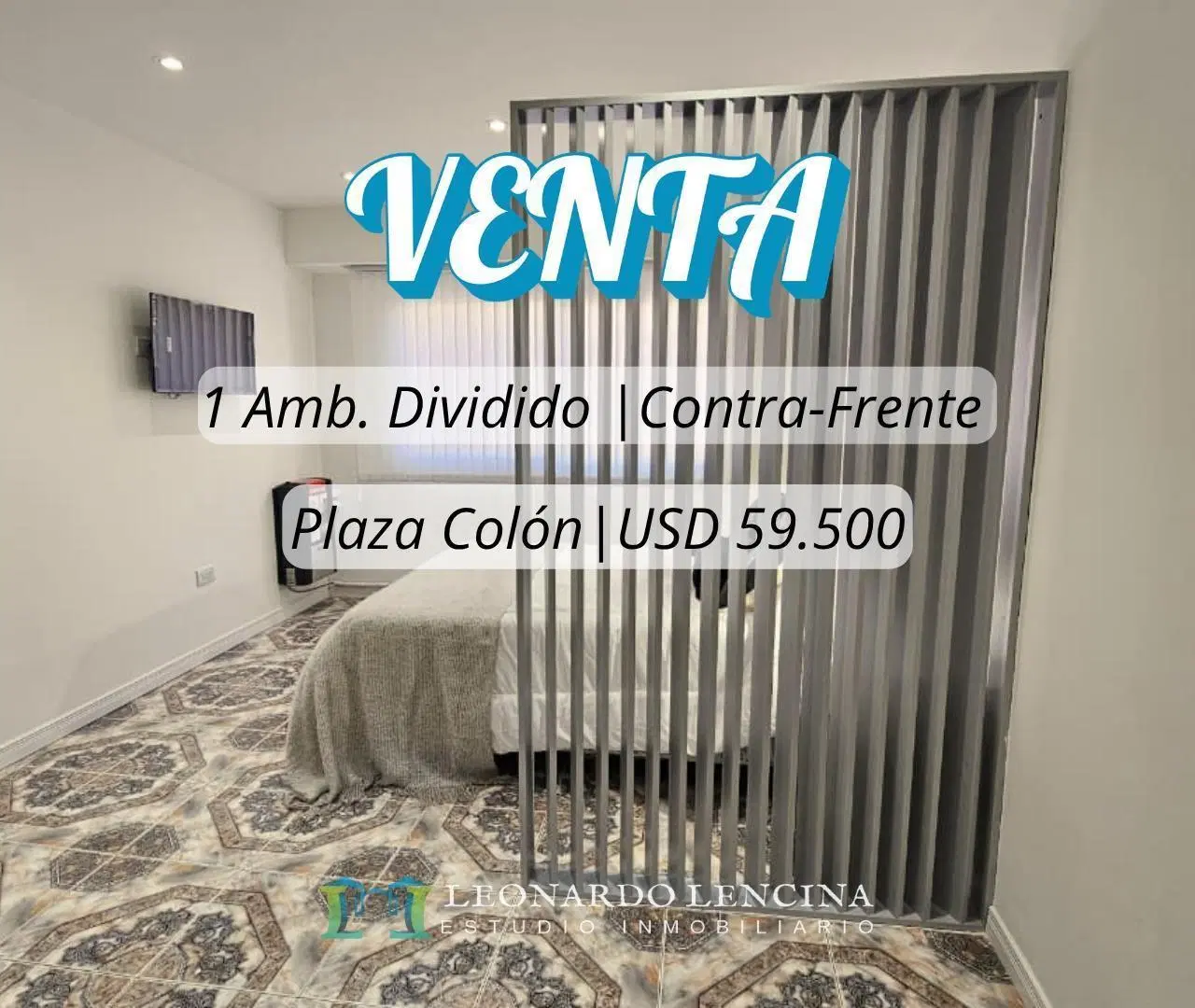 DEPARTAMENTO 1 AMBIENTE DIVIDIDO AL CONTRAFRENTE - EQUIPADO 2