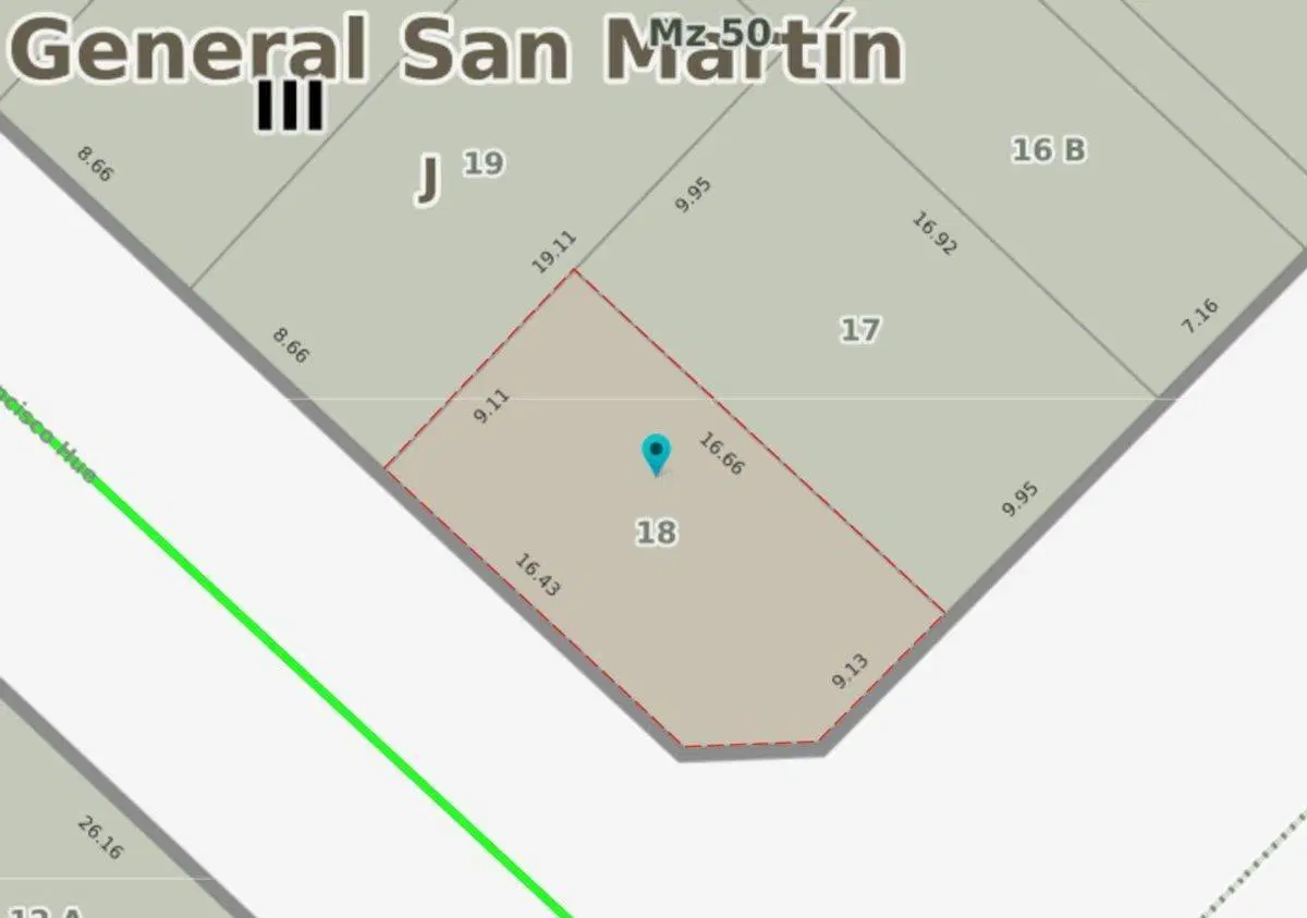 VENTA LOTE 150 M EN AVENIDA PERÓN SAN MARTIN 2