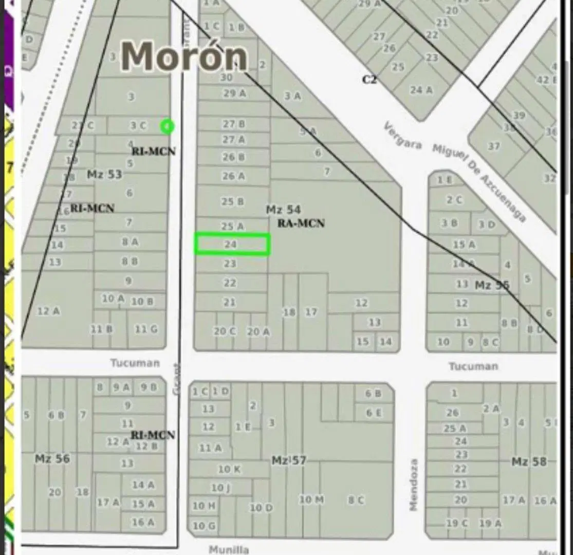 LOTE VENTA MORÓN SUPERFICIE TERRENO 465 M2 2