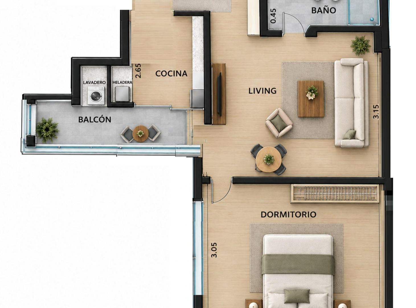 Foto de VENTA DEPARTAMENTO BALVANERA LUMINOSO, imagen 3