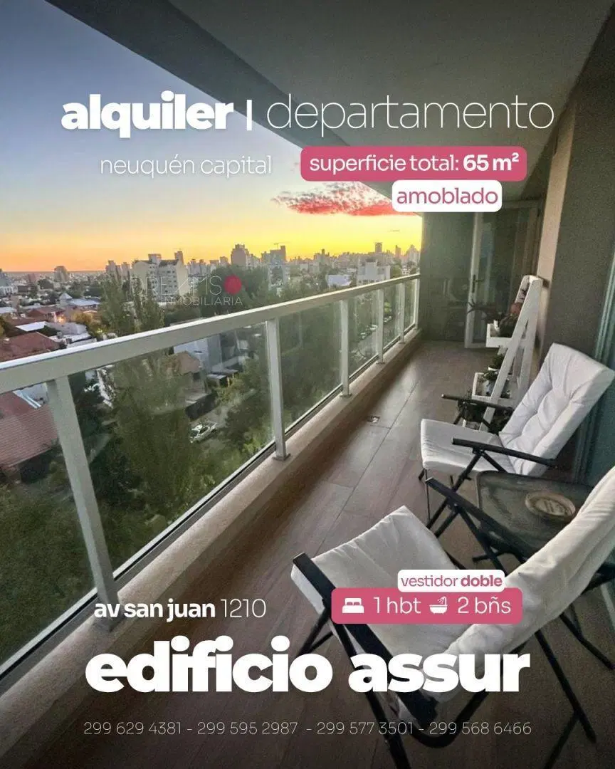 Departamento 0 ambientes 1 dormitorios. | Avenida San Juan al 1200 5