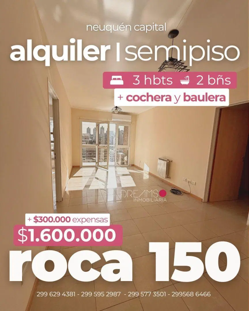 Departamento 3 dormitorios. | Roca al 100 2