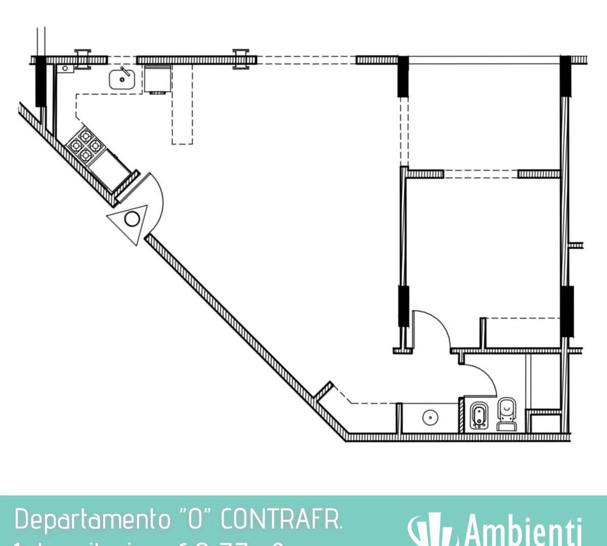 OPORTUNIDAD AMPLIO DEPTO 1 DORMITORIO - VENTA