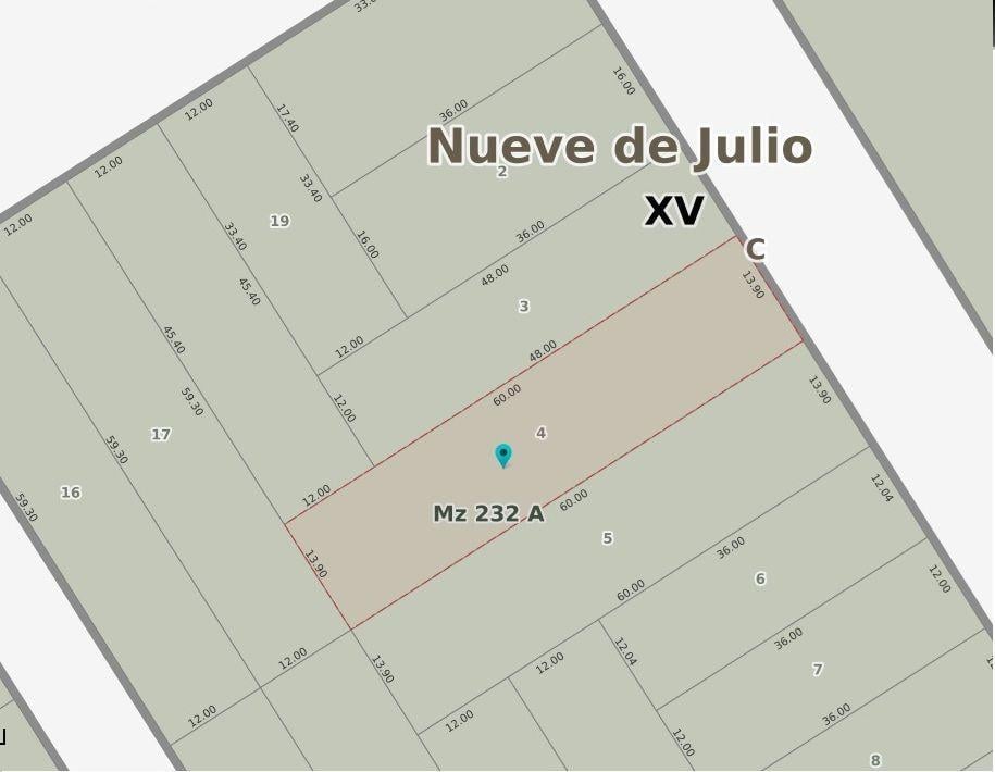 Lote . | J. B. Justo