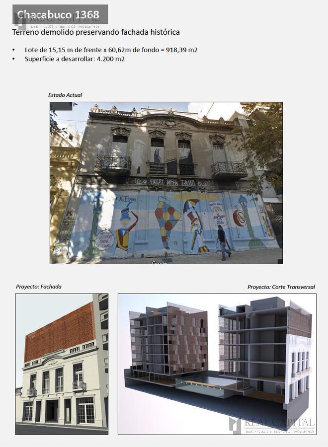Terreno Planos Aprobados y Derechos Pagos - Vendibles 4.200 Cocheras - San Telmo 4