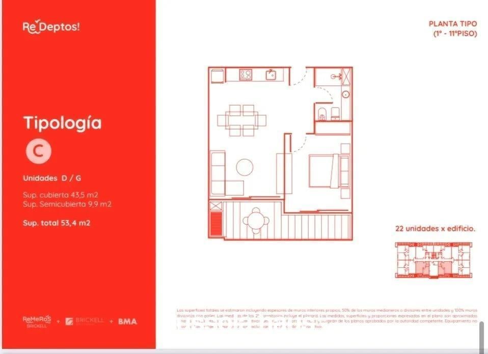 Foto de venta departamento de dos ambientes con jardín y parrilla en remeros, imagen 1
