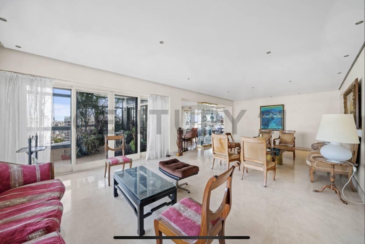 VENTA DEPARTAMENTO 5 AMBEINTES CON DOS DEPENDENCIAS Y 2 COCHERAS BELGRANO PISO 25