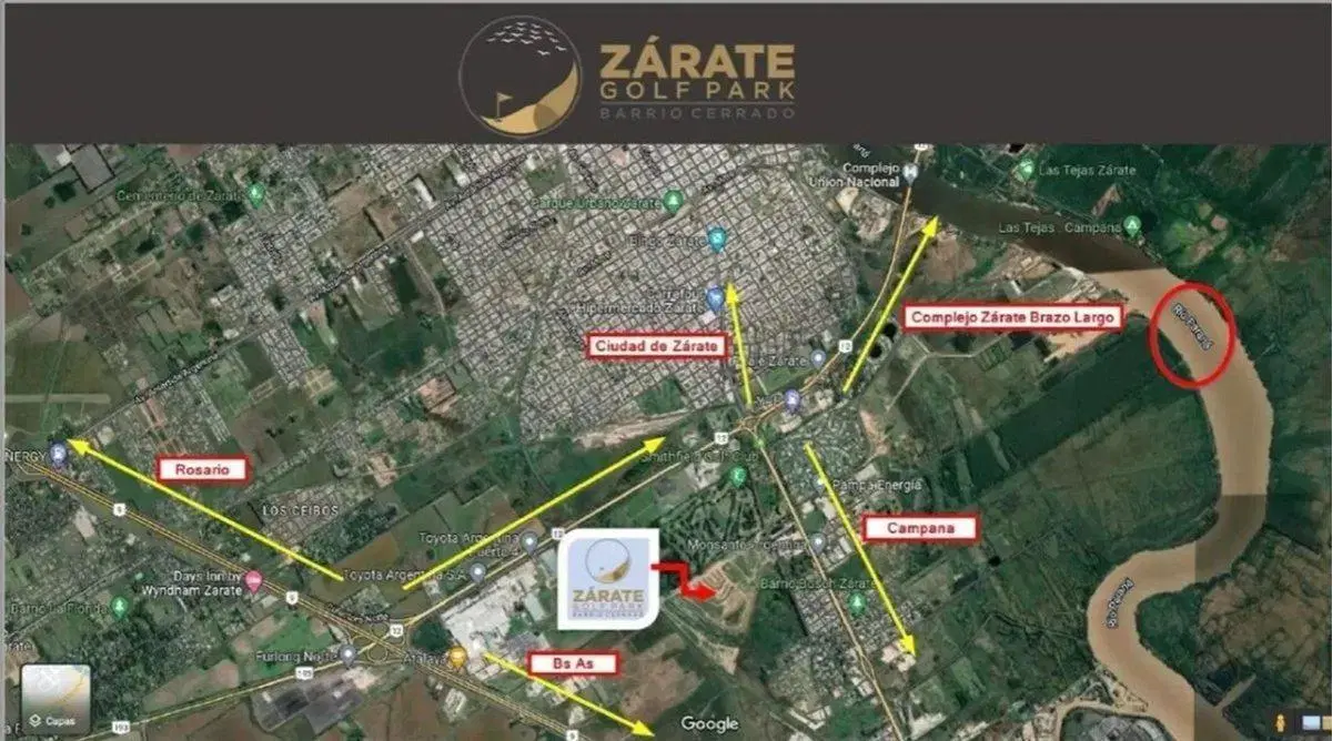 VENTA TERRENO 600m2 ZÁRATE GOLF PARK CON AMENITIES 5