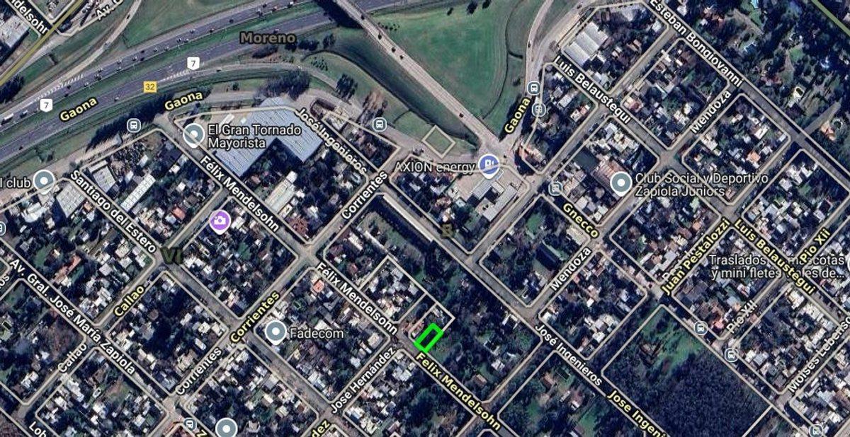 LOTE EN VENTA EN MORENO-PASO DEL REY