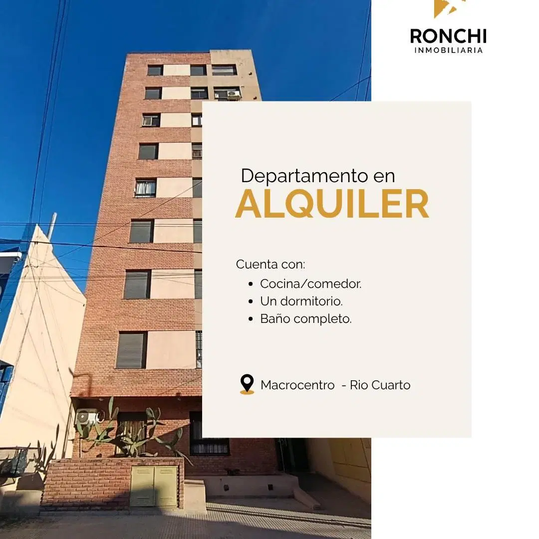 Departamento en alquiler | Zona Macrocentro 1