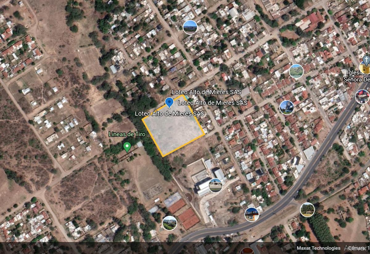 VENTA LOTE SOBRE RUTA 38 COSQUÍN FRENTE HOTEL SADOP y al lado de campo de tiro
