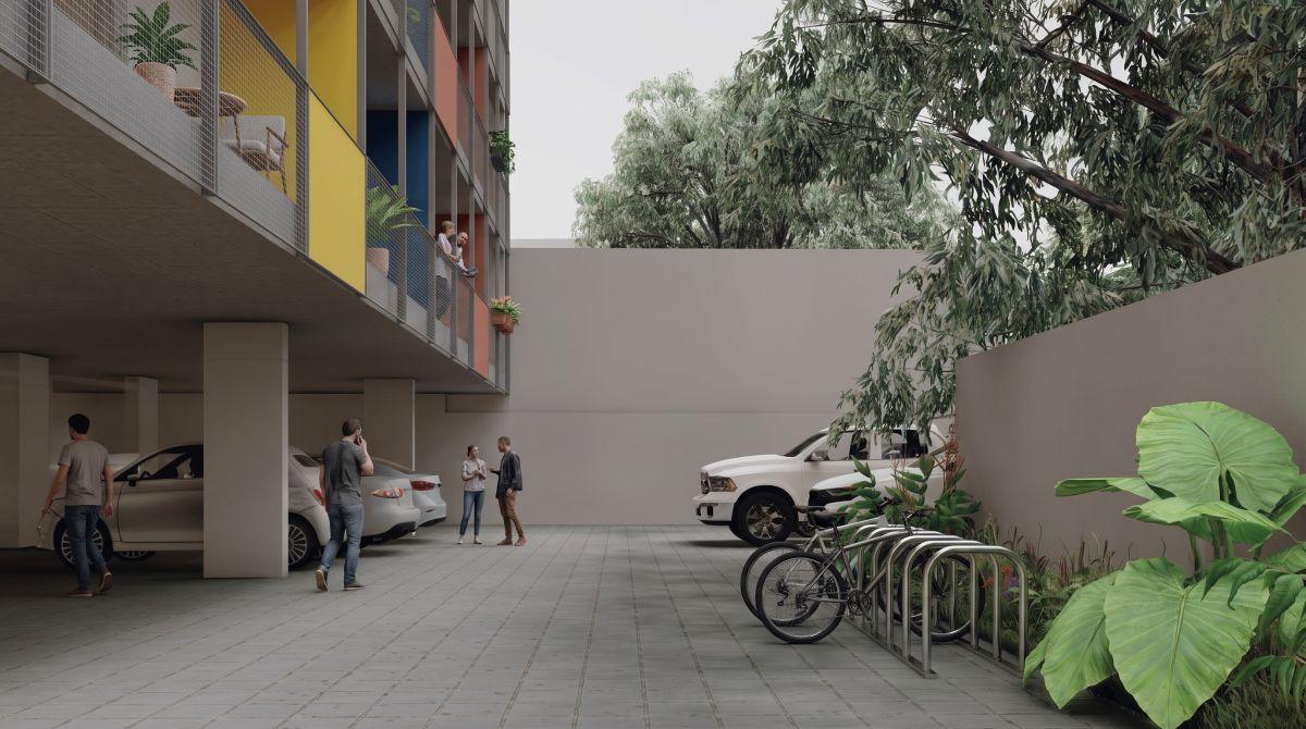 Foto de Monoambiente divisible en pozo | Balcón y espacio para dormitorio, imagen 5