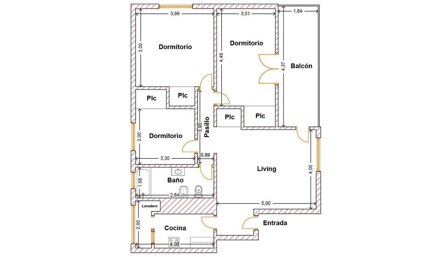 VENTA DEPARTAMENTO 4 AMBIENTES BALCON PARQUE CHACABUCO