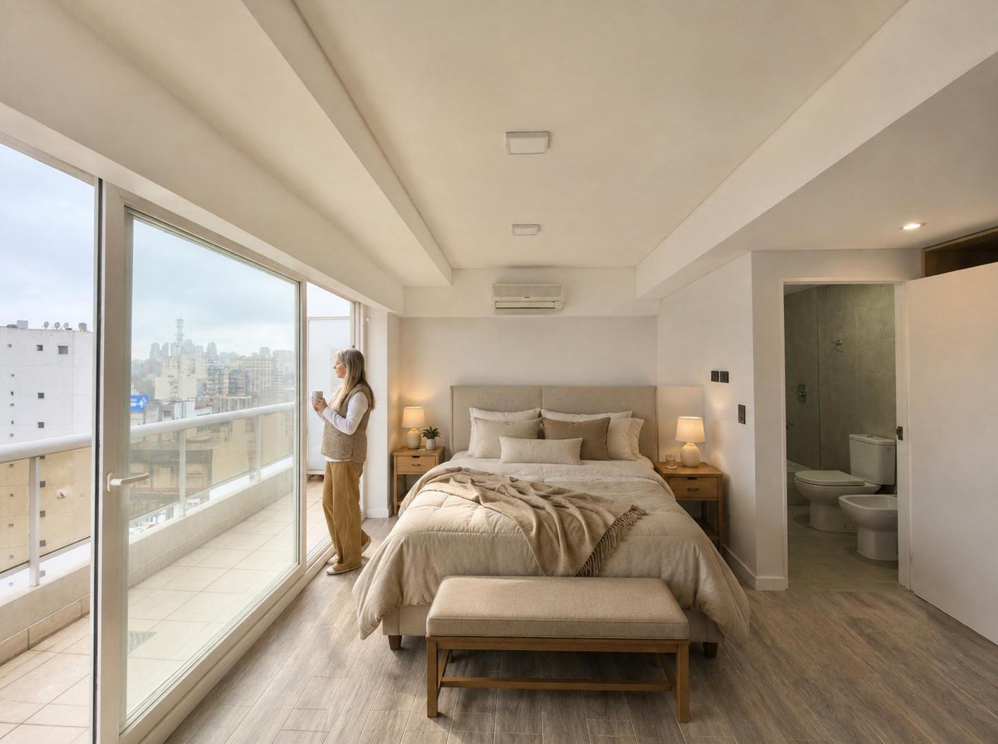 Foto de VENTA MONOAMBIENTE VISTA AL RIO CON COCHERA PALERMO, imagen 1