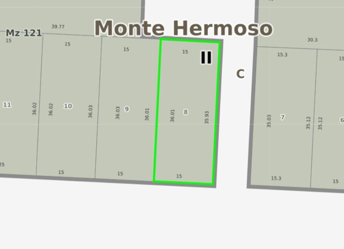 VENTA LOTE AVD SANSOT Y EL GAVILAN - MONTE HERMOSO