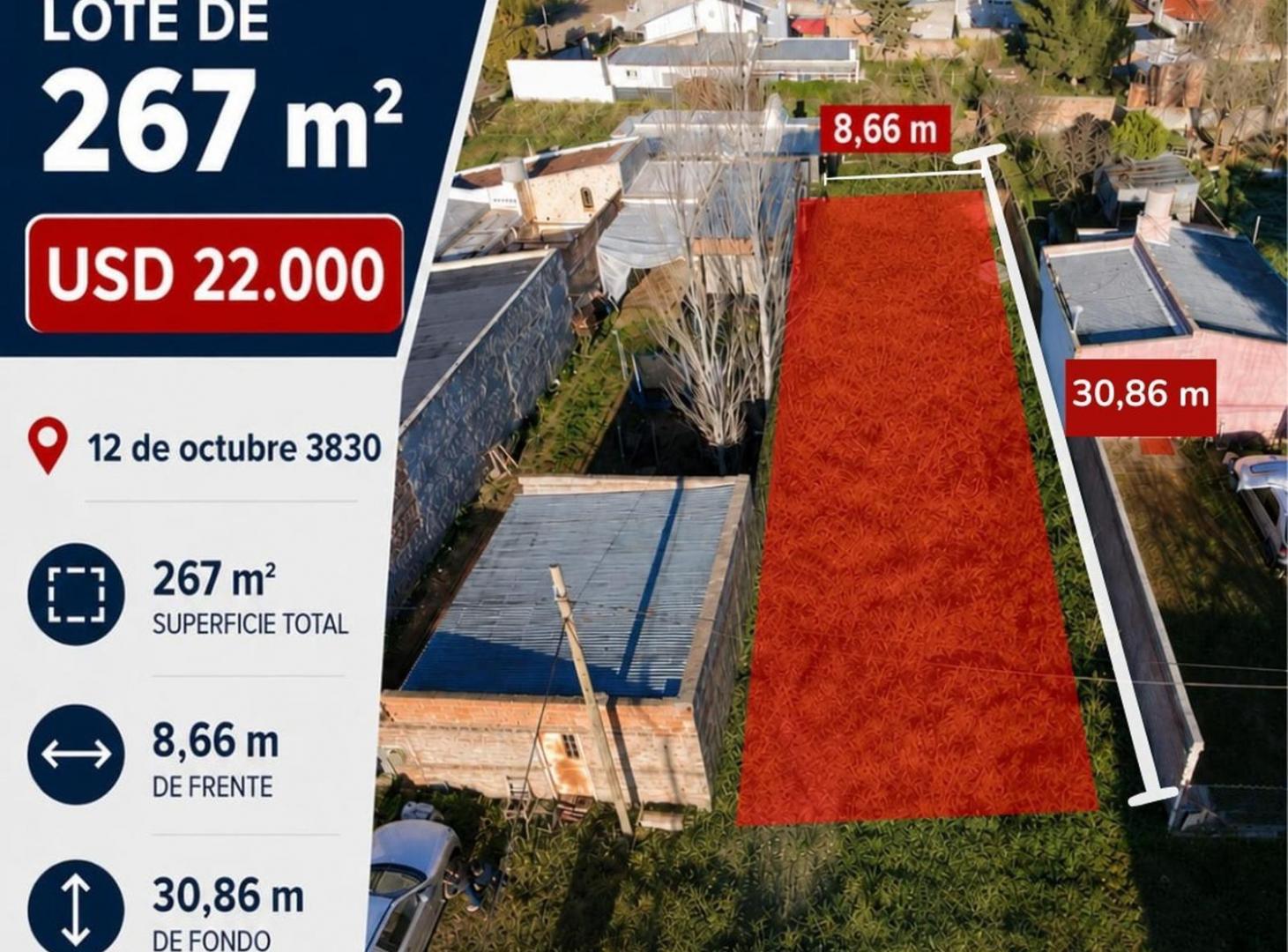 Foto de LOTE EN VENTA 12 de octubre 3830, imagen 4
