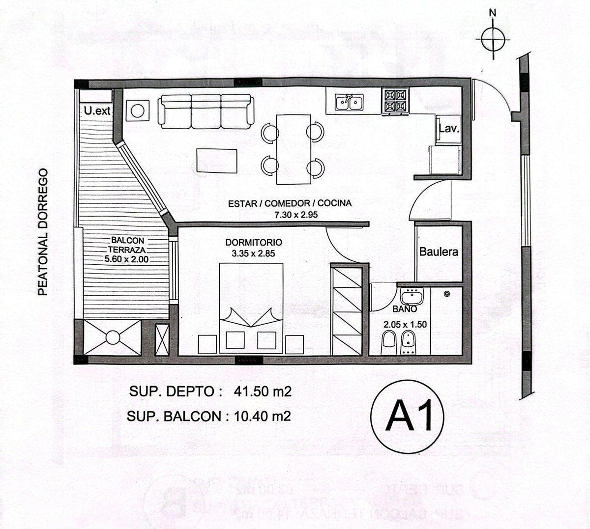 Foto de se vende departamento de 1 dormitorio a estrenar, imagen 2