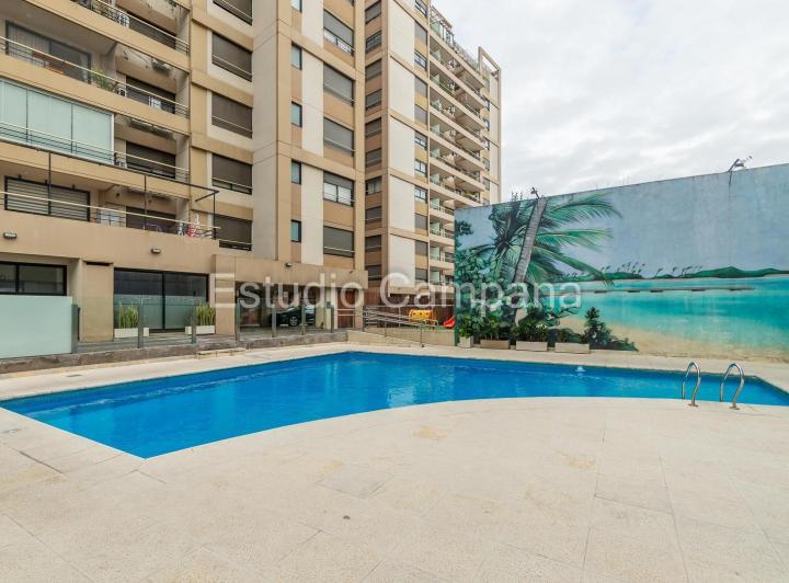 Departamento en Alquiler. Dos ambientes. Balcón terraza. Amenities. Flores 1