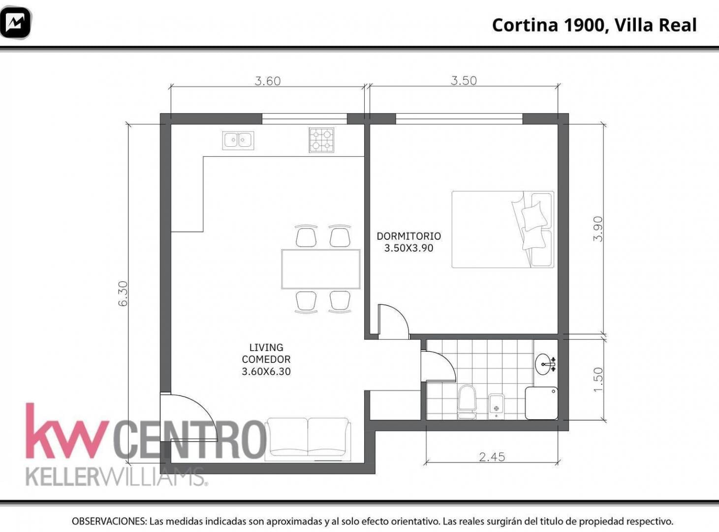 Venta | PH | 2 ambientes | Villa Real | terraza  | espacio aereo