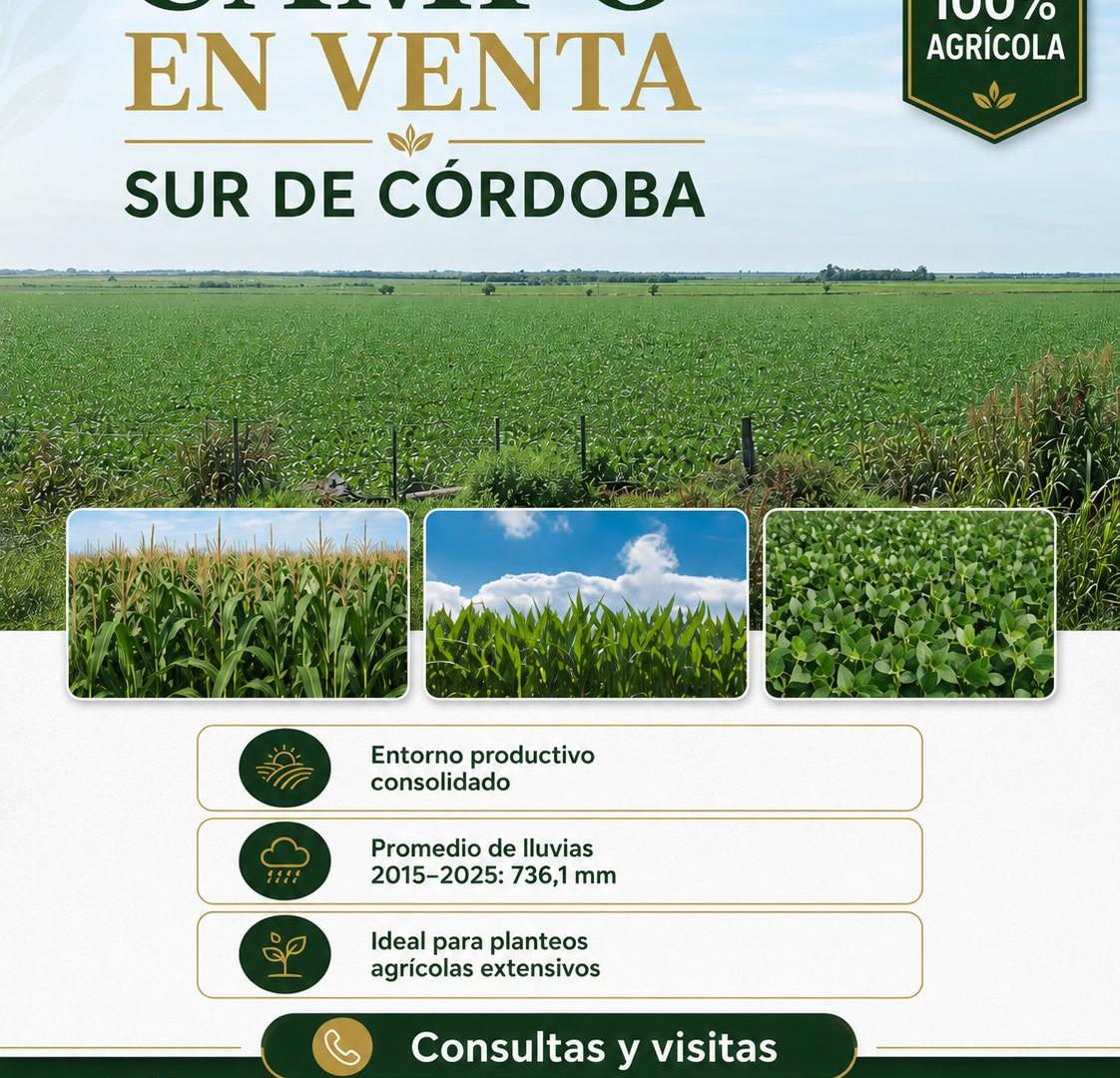 Foto de Campo agrícola en venta 330 hectáreas en el sur de Córdoba, imagen 3