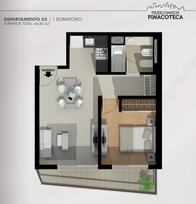 Foto de Departamento 1 dormitorio amplio en Arroyito, imagen 5