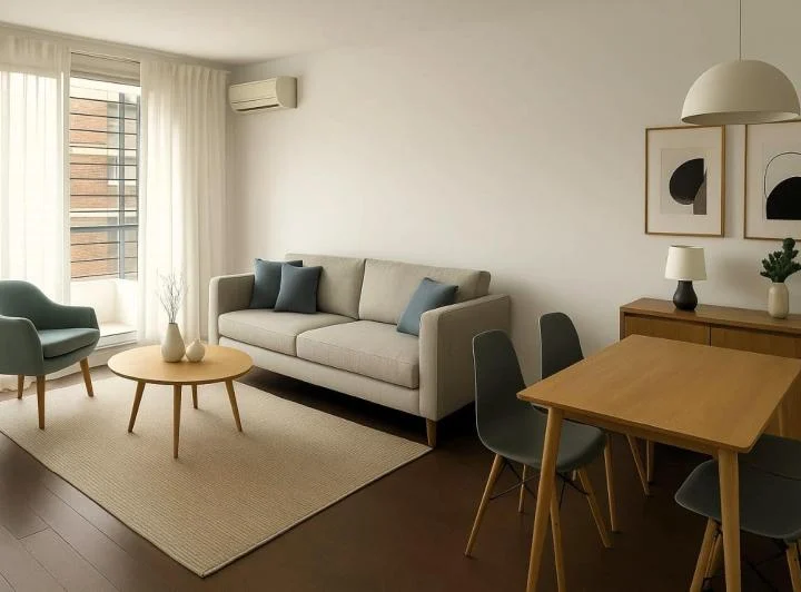 ALQUILER  BELGRANO-COGHLAN 3 AMBIENTES CON COCHERA y 2 BAÑOS COMPLETOS 4