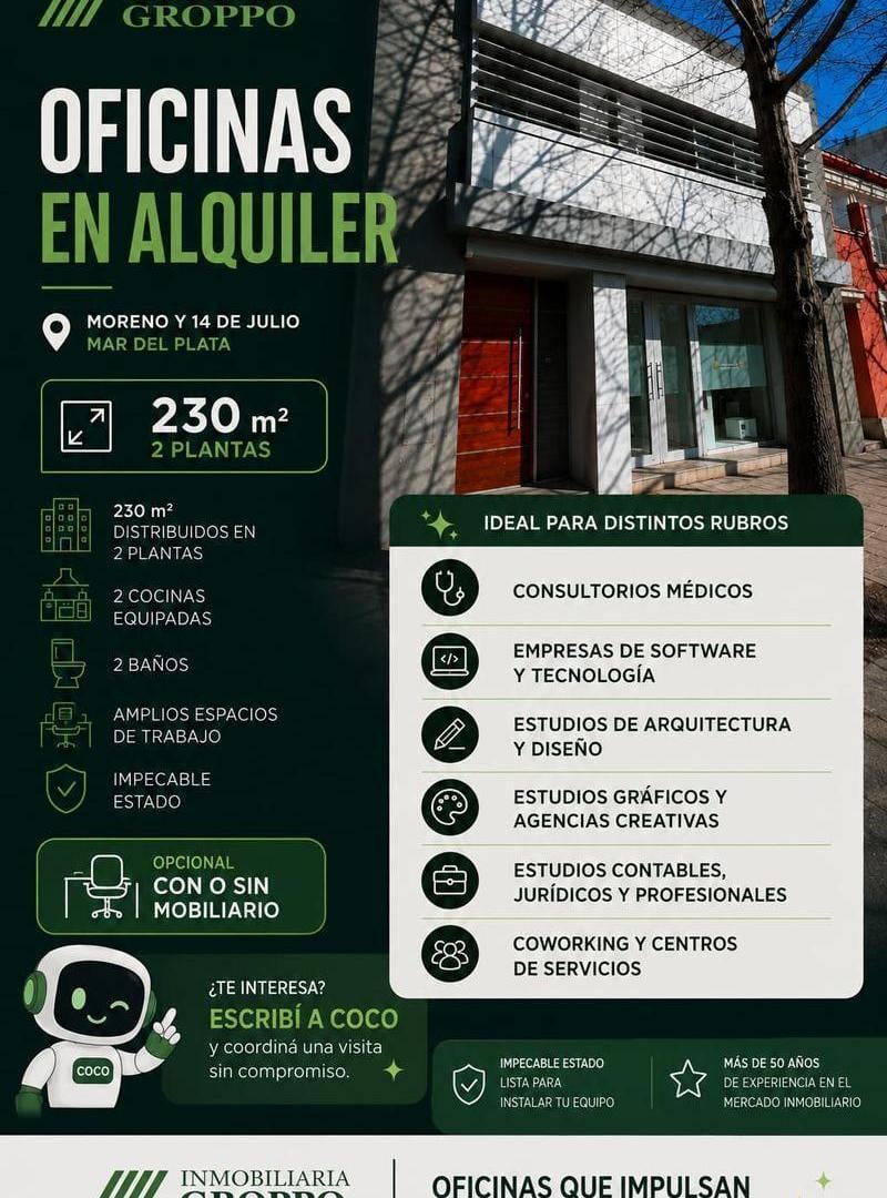 Foto de OFICINAS/LOCAL de 230 mts² en 2 plantas - ZONA CÉNTRICA, imagen 1