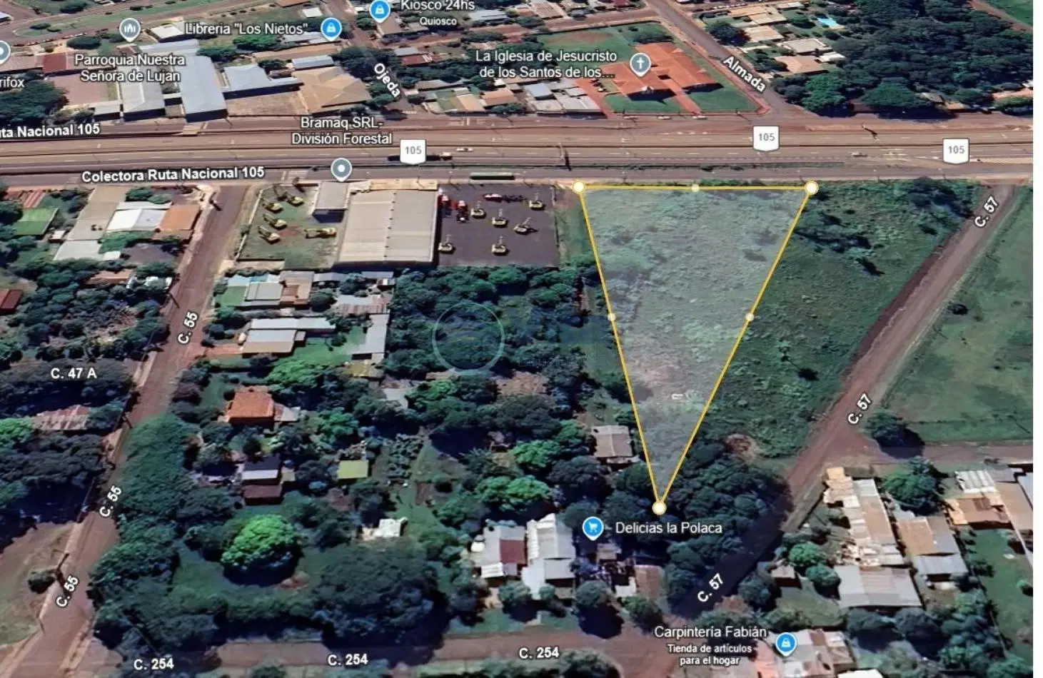 TERRENO EN VENTA SOBRE COLECTORA (RUTA 105 GARUPA) 1