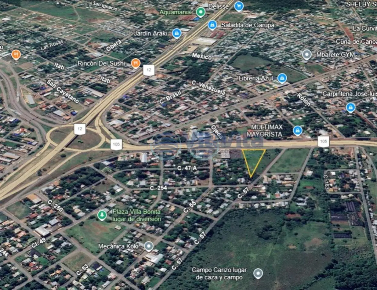 TERRENO EN VENTA SOBRE COLECTORA (RUTA 105 GARUPA) 2