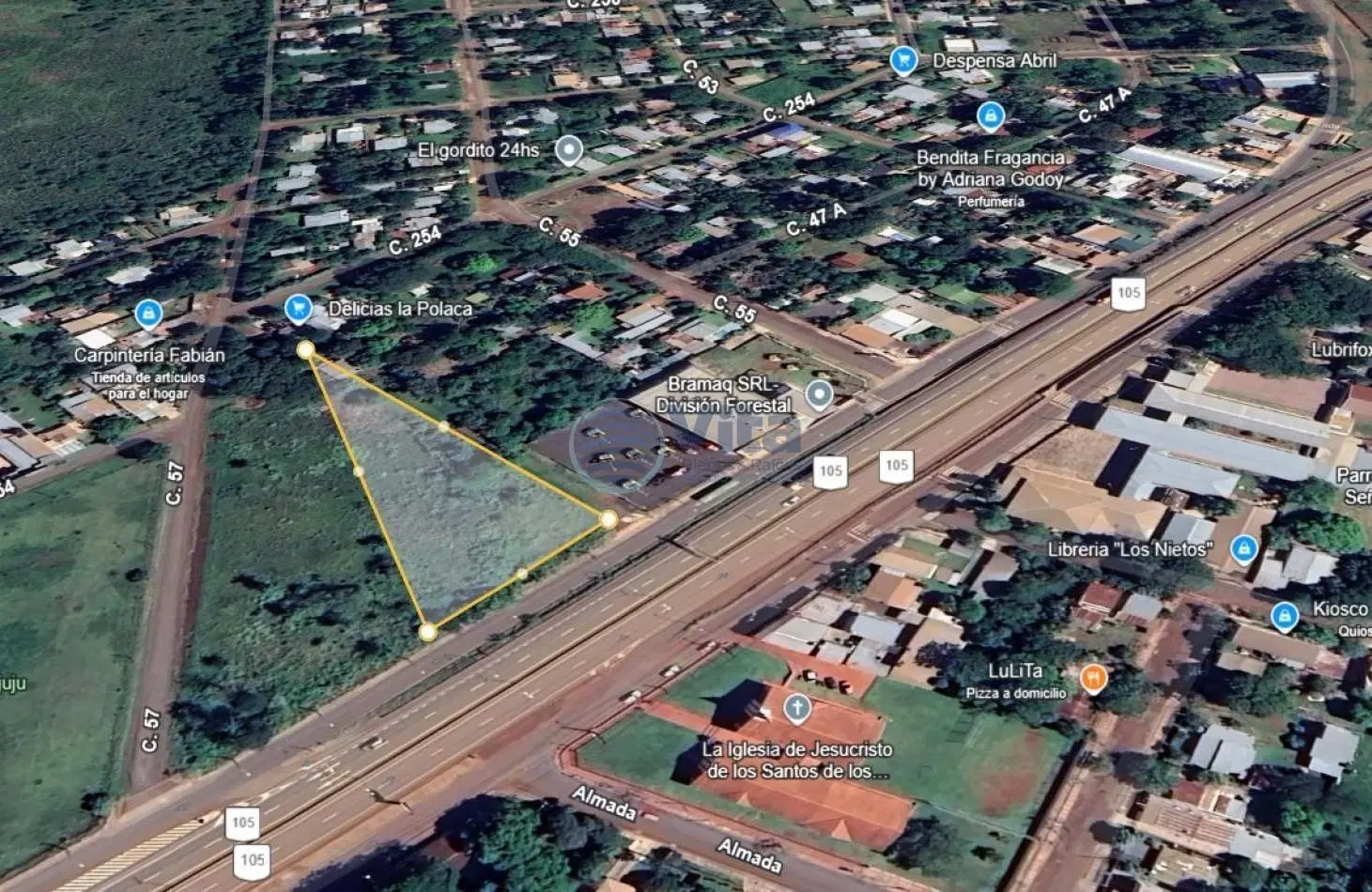 TERRENO EN VENTA SOBRE COLECTORA (RUTA 105 GARUPA) 4