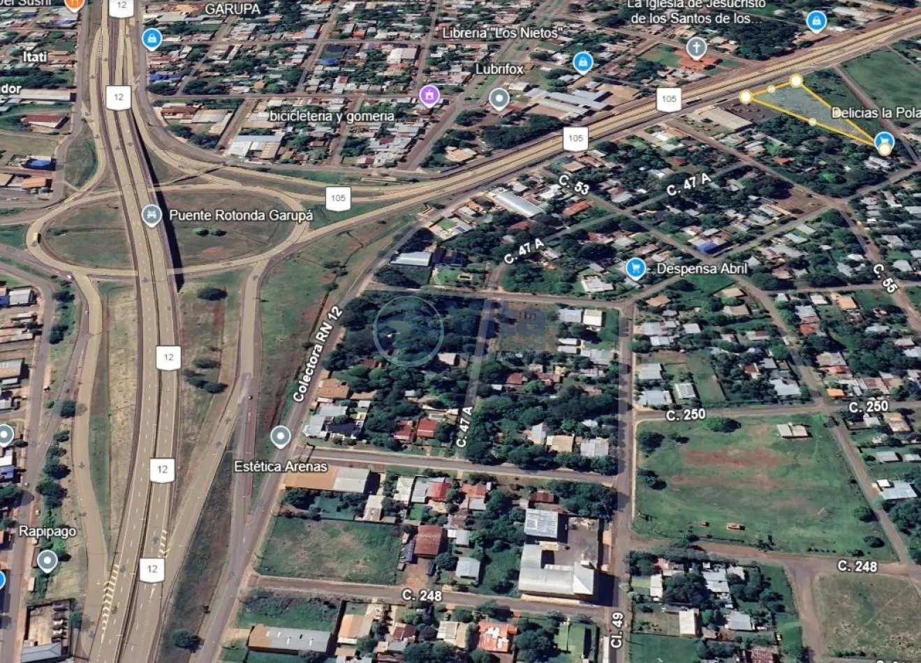TERRENO EN VENTA SOBRE COLECTORA (RUTA 105 GARUPA) 3