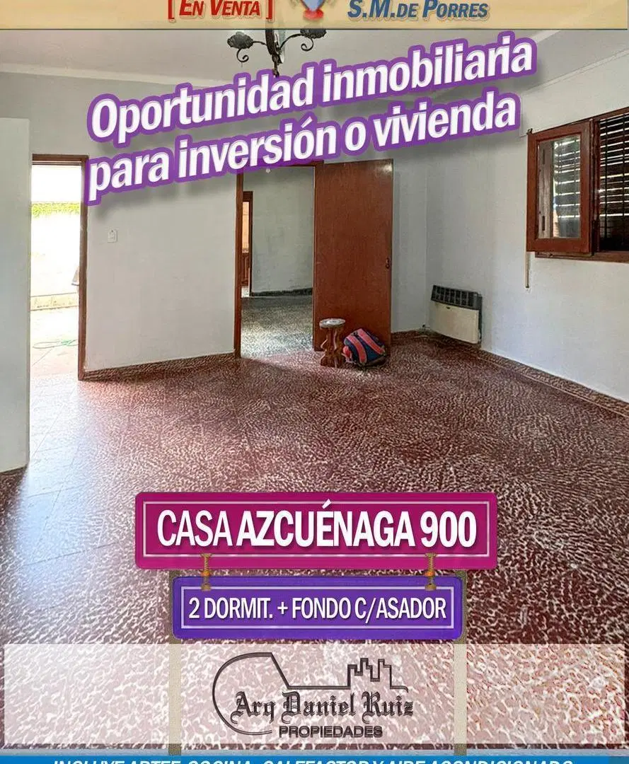 Casa 2 dormitorios en Azcuénaga al 900 2