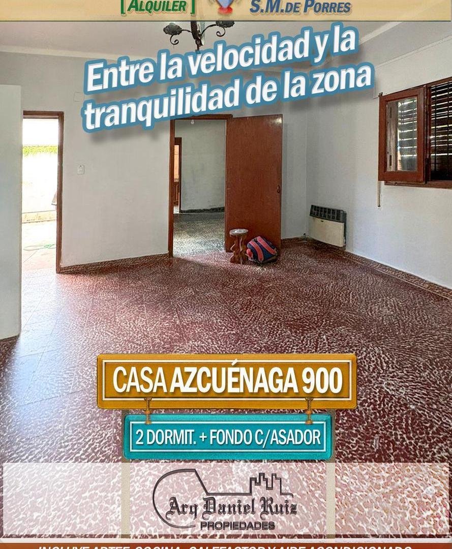 Casa 2 dormitorios en Azcuénaga 900