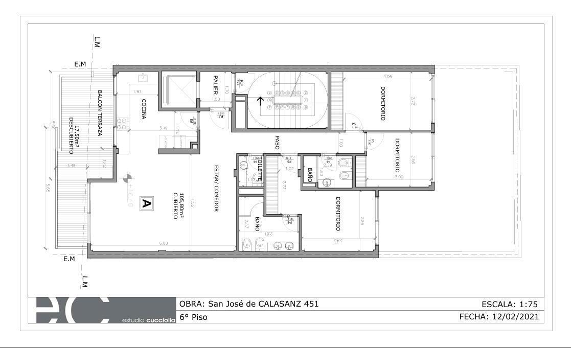 Departamento en Venta de 4 ambientes en Construcción en Caballito