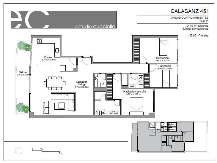 Departamento en Venta de 4 ambientes en Construcción en Caballito